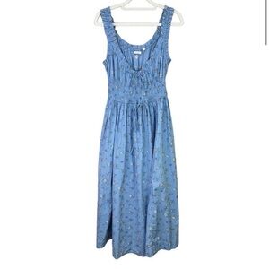 Doen | Dresses | Doen Emmaretta Sky Blue Floral Dress | Poshmark